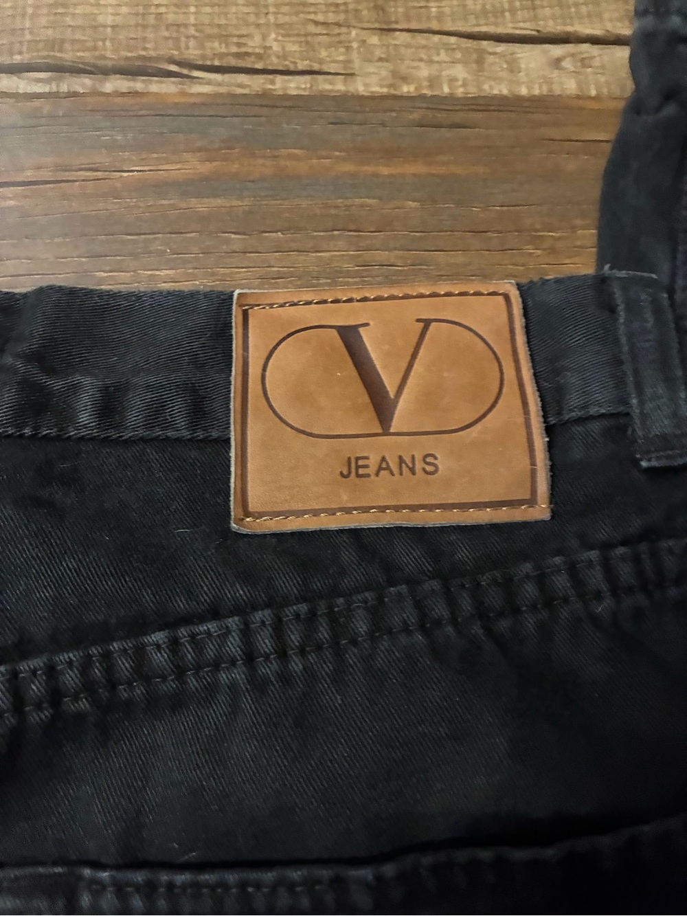 Valentino Black Slim Straight Men's Jeans - Picture 6 of 9
